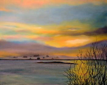 MICHEL Louise - Lever de soleil sur l’Île-aux-Marins